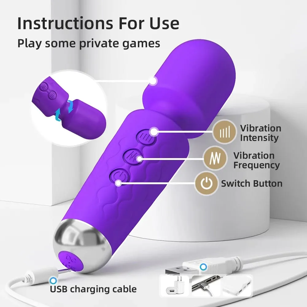 Magic-Wand Dildo Powerful AV Vibrator 20 Speeds for Women Nipple G Spot Clitoris Stimulator Female Masturbation Adult Sex Toys