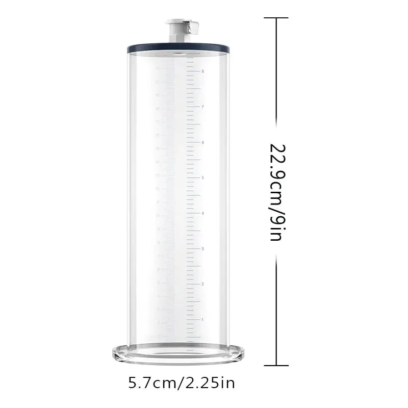 Acrylic Penis Pump Accessories Vacuum Penis Enlargement Device Masturbation Vacuum Pump Flange Pump Penis Cylinder Set Sex Toys