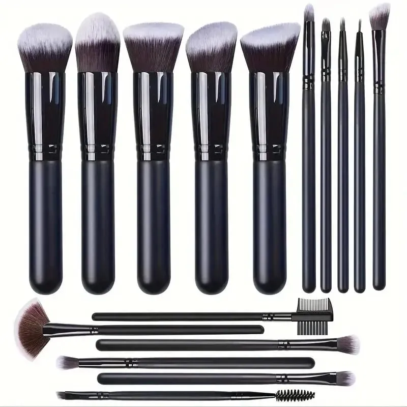 14-16PCS Professional Makeup Brushes Set Premium Makeup Kit Synthetic Hair Foundation Power Eyeshadows Blending Beauty Tools — image 1