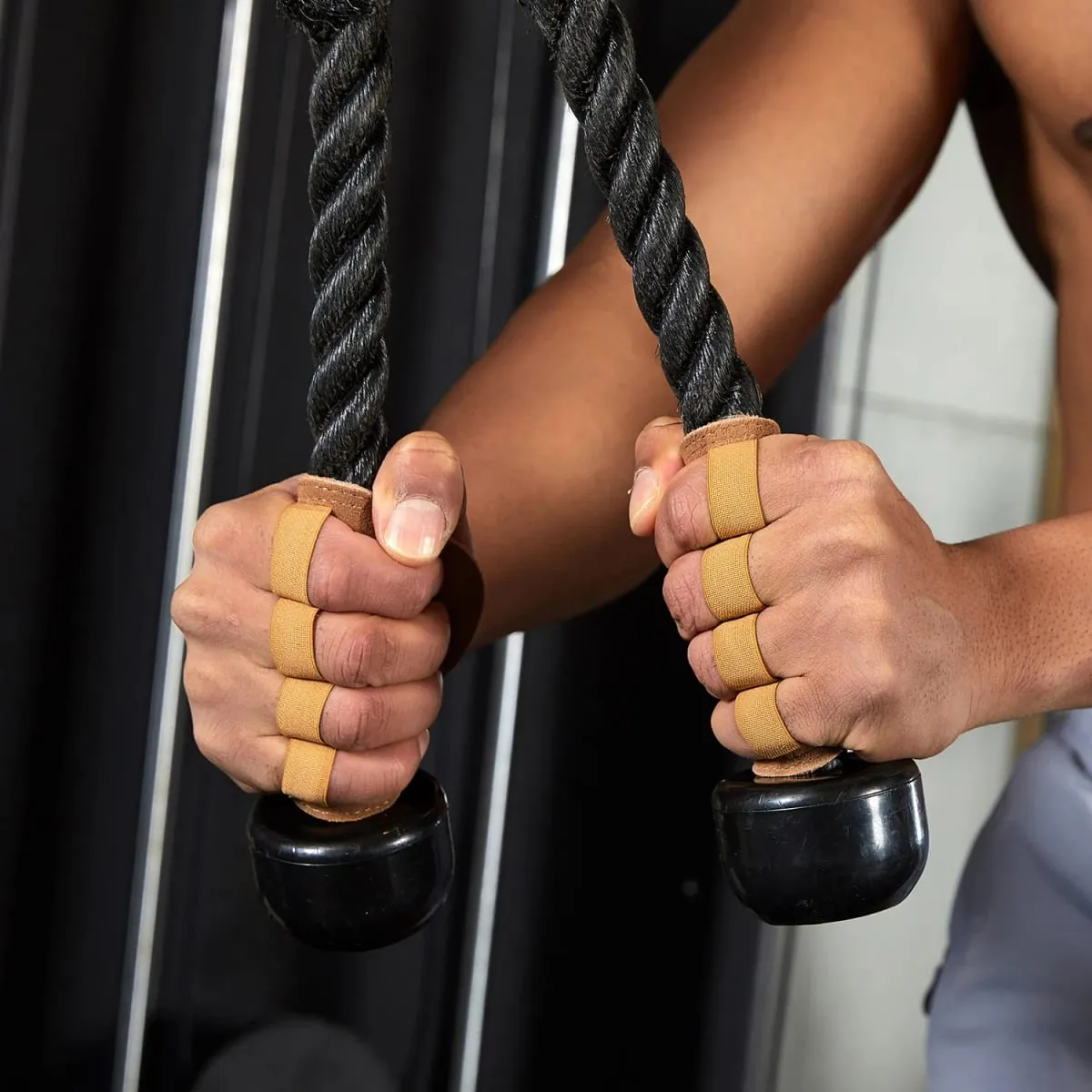 Skórzane rękawice treningowe do podnoszenia ciężarów ochrona dłoni kobiety mężczyźni Fitness sport gimnastyka uchwyty podciąganie podnoszenie ciężarów trening