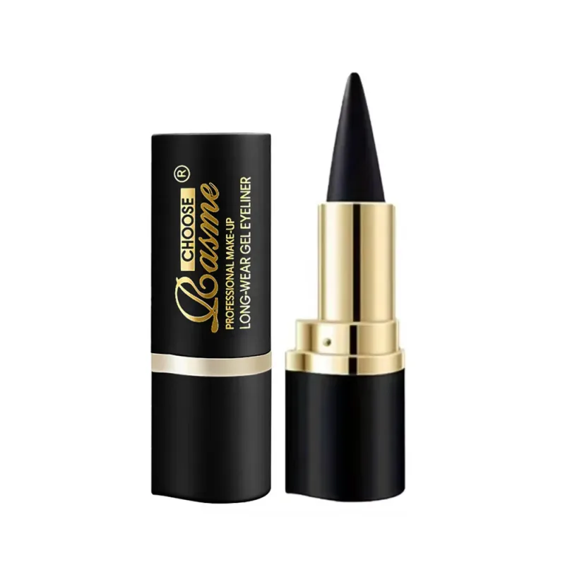 Retractable Gel Eyeliner Pencil Waterproof Long Lasting Smooth Black Eyeliner Cream Makeup Tool