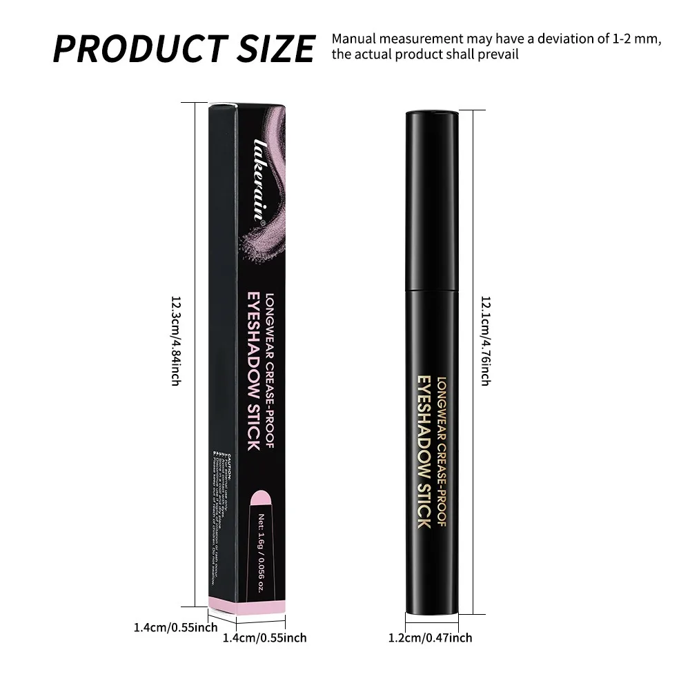 10 Colors Longwear Crease-proof Eyeshadow Pencil Stick Lasting Glitter Shimmer Matte Eye Shadow Highlighter Pen Eyes Makeup Tool