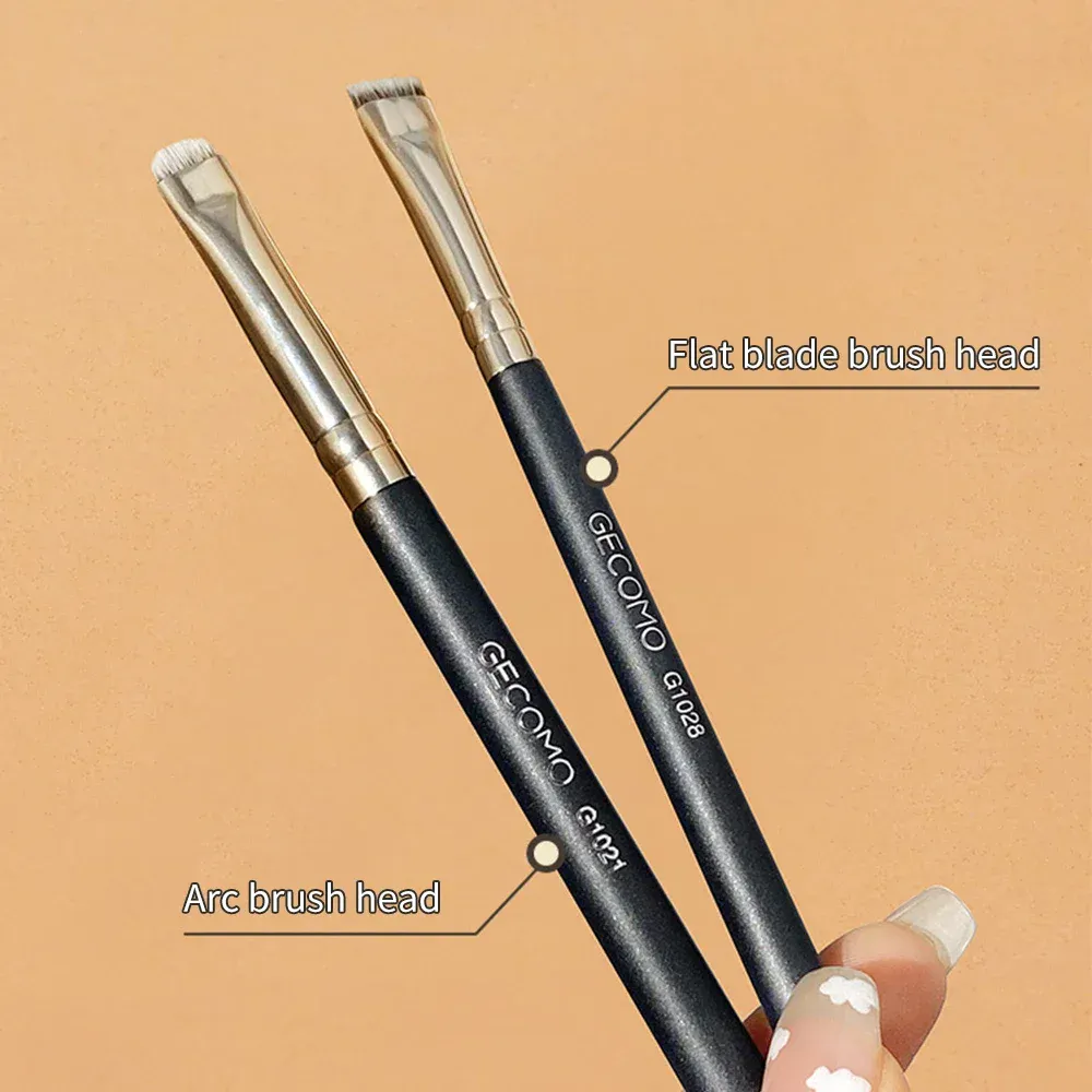 Makeup Brushes Eyeliner Eyebrow Detail Brush Portable Small Angled Flat Round Brush Professional Liner Brow Beauty Make Up Tools