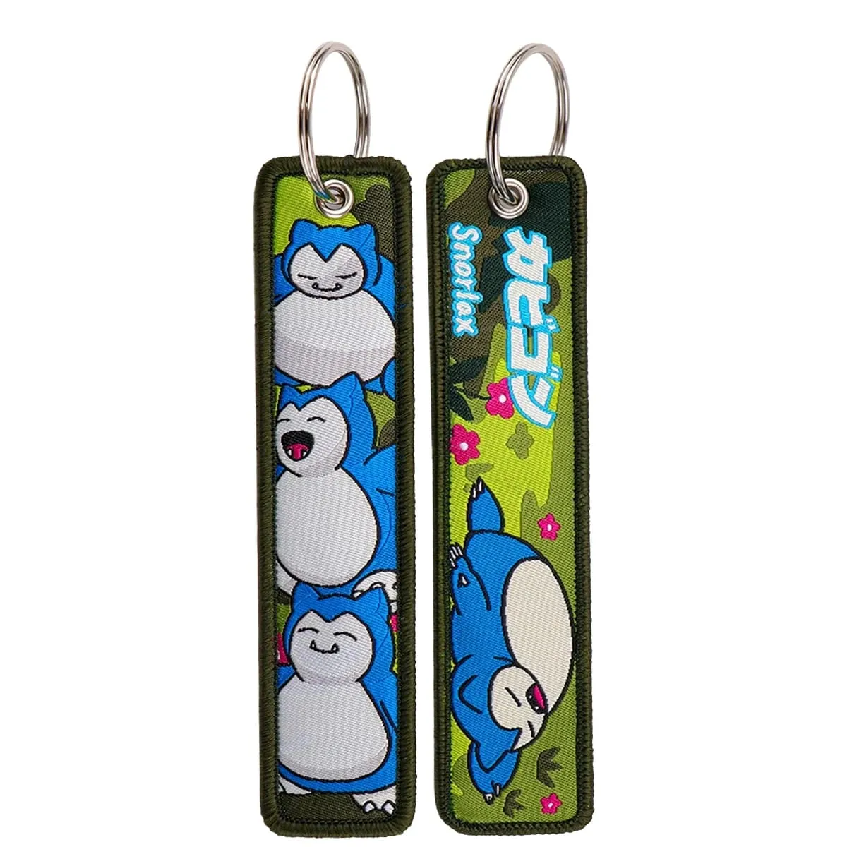 HOT Sale Pokémon Anime Monsters Keychain for Cars Backpack Key Holders Embroidery Keyrings Key Tag Jet Tag Accessories Gif 1pcts