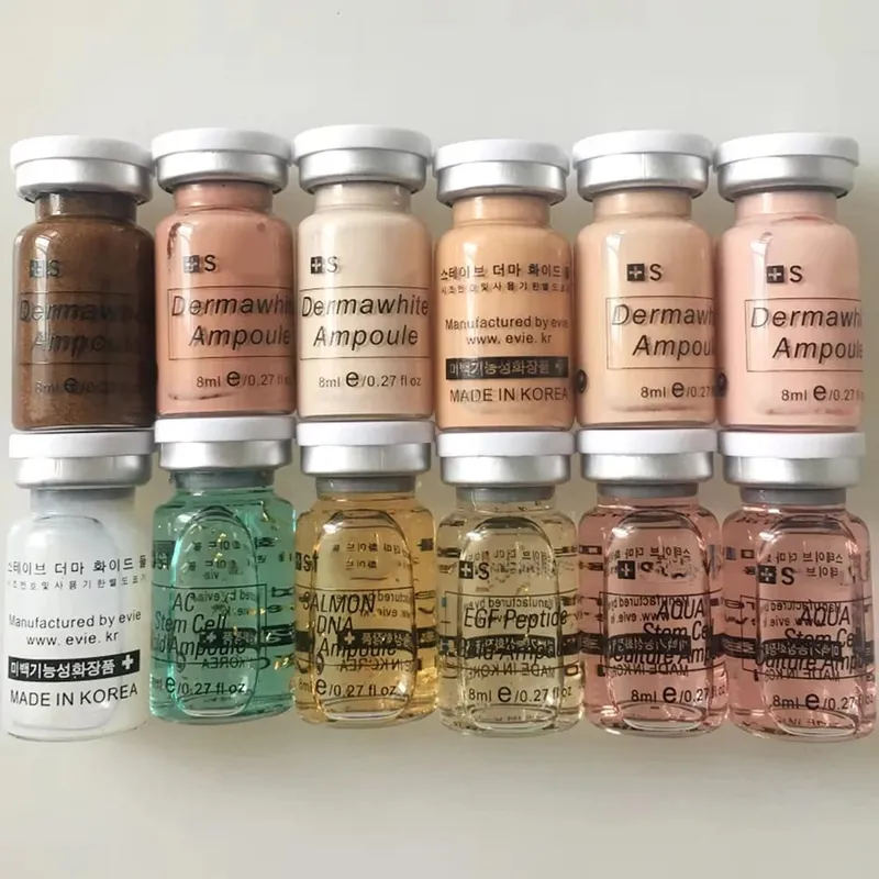 Korea 8ml BB Cream Ampoule Beginner Starter Kit Face Foundation Salmon DNA Serum Moisturise Whitening Cosmetic