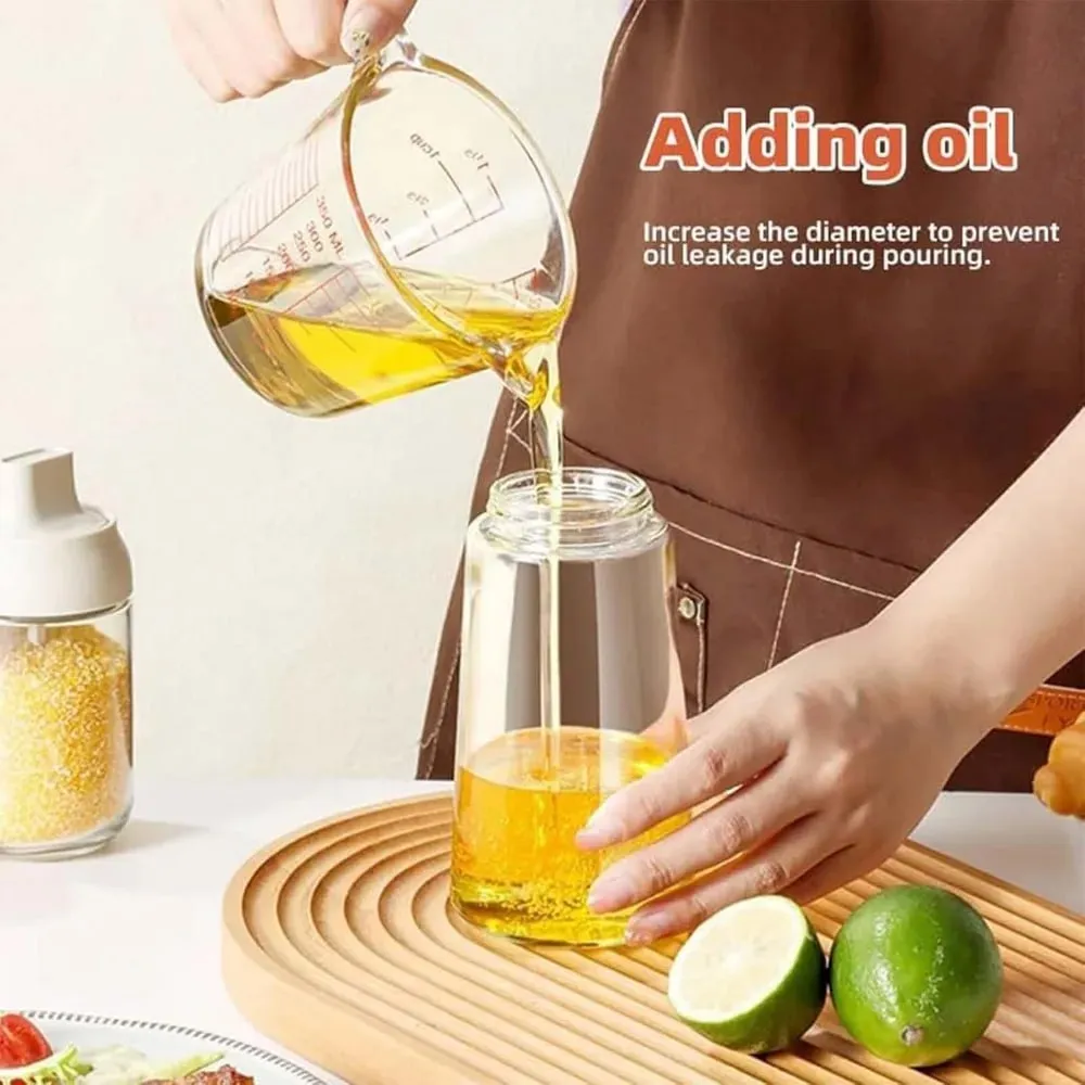1-4Pcs 500ml 2in1 Oil Sprayer Plastic Cooking Olive Oil Sprayer Baking Oil Spray for Kitchen Air Fryer Baking Salad Grilling BBQ