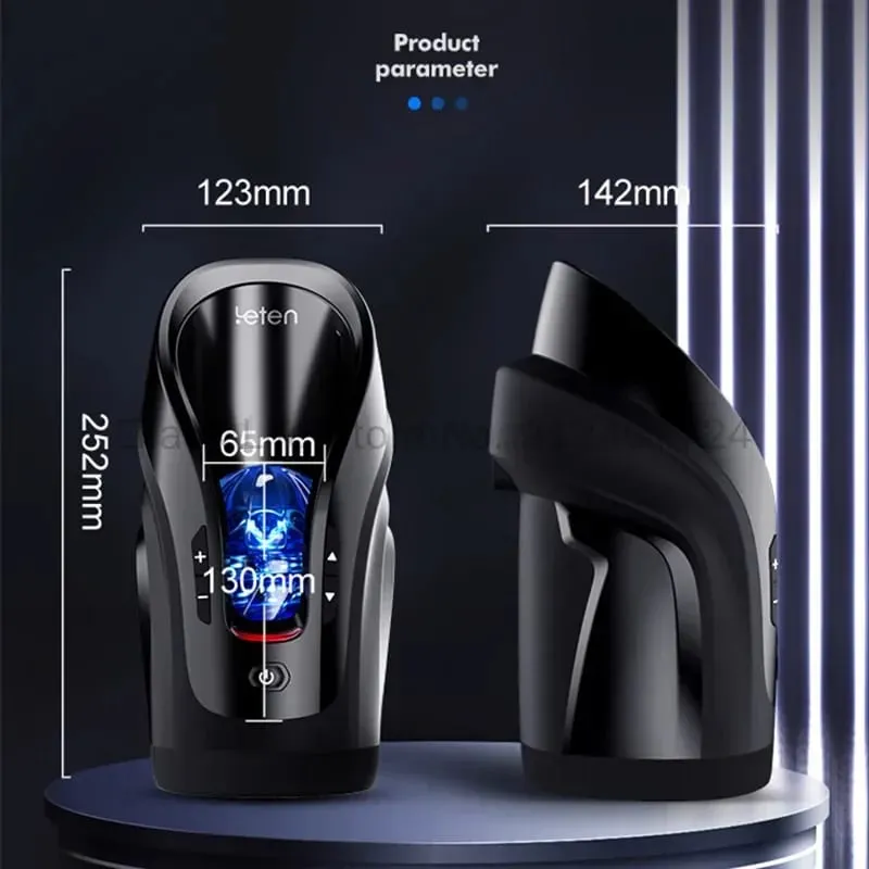 Leten THRUSTING-PRO Automatic 75mm Telescopic Vibrator High Speed Male Masturbator Sucking Machine Masturbation Sex Toys For Men — image 4