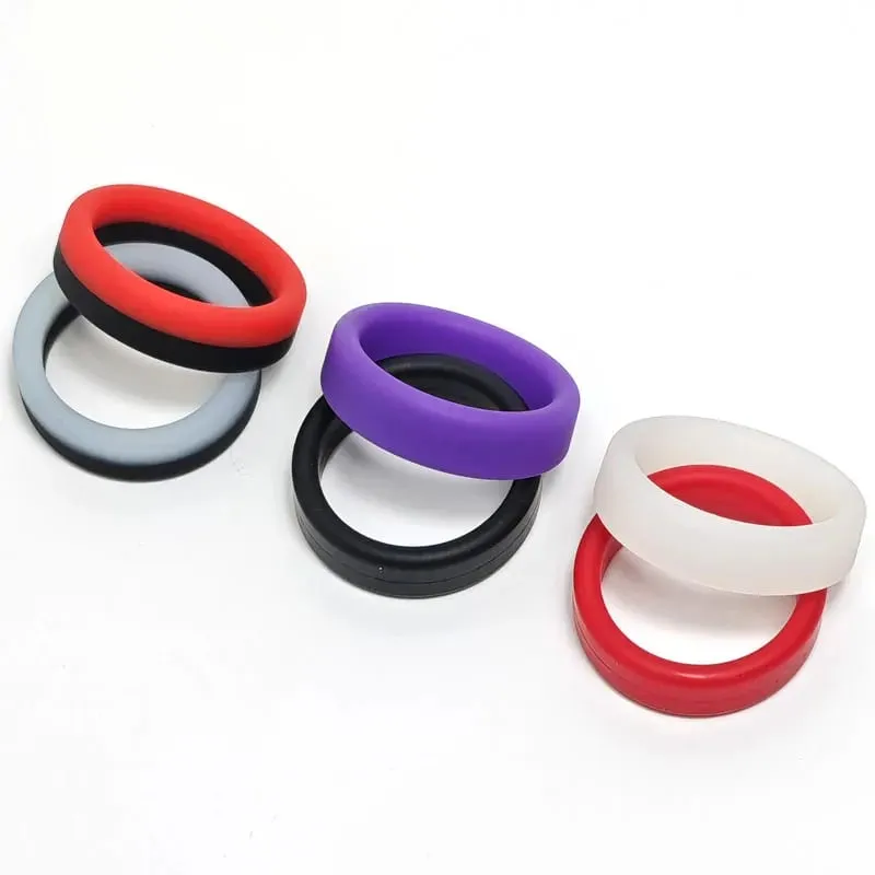 3pcs/set Penis Ring Delay Ejaculation Silicone Reusable Semen Cock Rings on for Men Enlargement Sex Toys For Men Couple Rings
