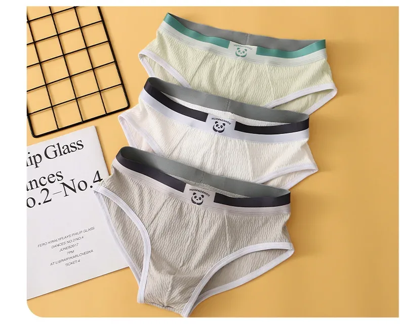 Nuevas bragas para hombres, ropa interior Sexy para niños, bragas de algodón para adolescentes, pantalones triangulares de talla grande, pantalones cortos finos transpirables simples