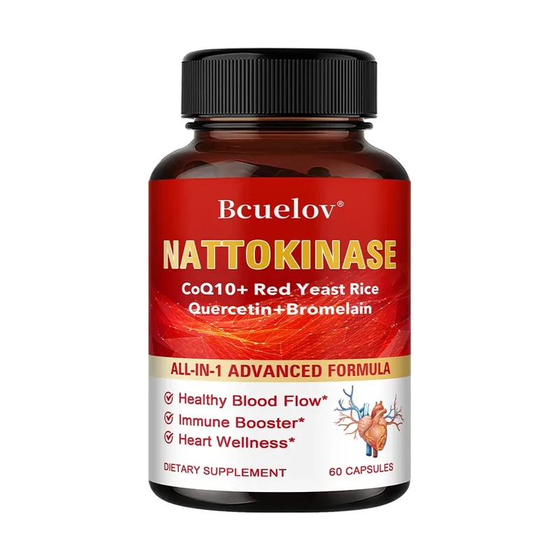 Red Yeast Rice Capsules - with CoQ10 Benefits Cardiovascular Blood Circulation Heart Health and Energy Production