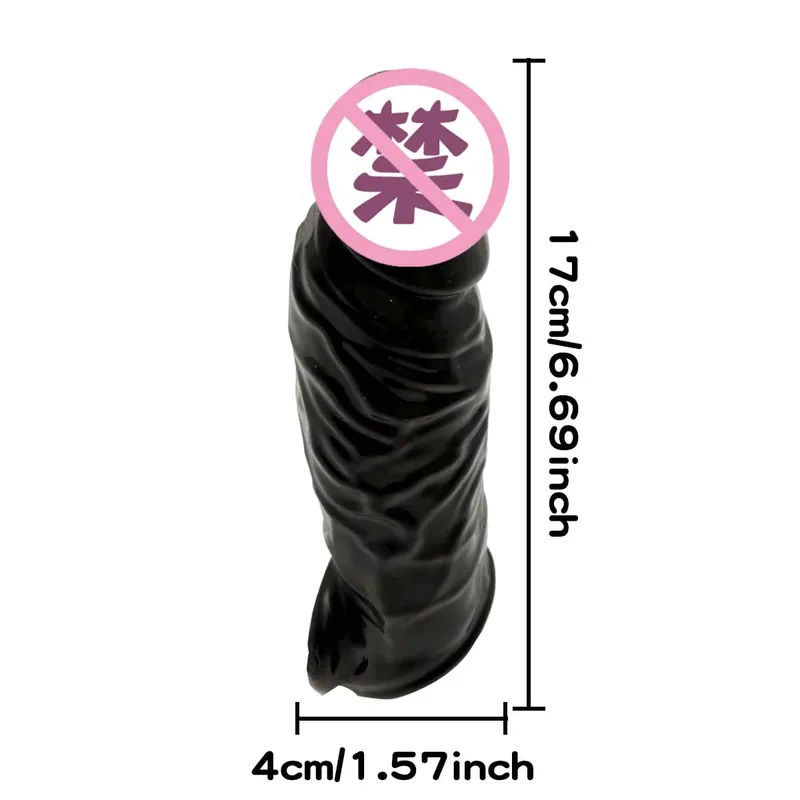 Realistic Silicone Penis Sleeve Textured Penis Extender for Enhanced Performance Sex Toys