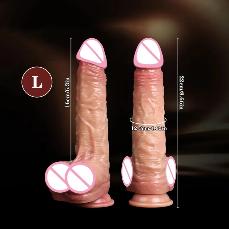 Dildo realistik kulit gelongsor kulup buah zakar dildo untuk wanita melancap dubur rangsangan faraj tali silikon mainan seks