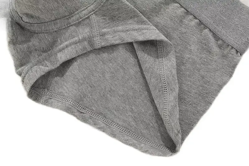 Men's Flat Corner Underpants Low Rise Fashion Solid Color U Raised Slim Fit Breathable Shorts