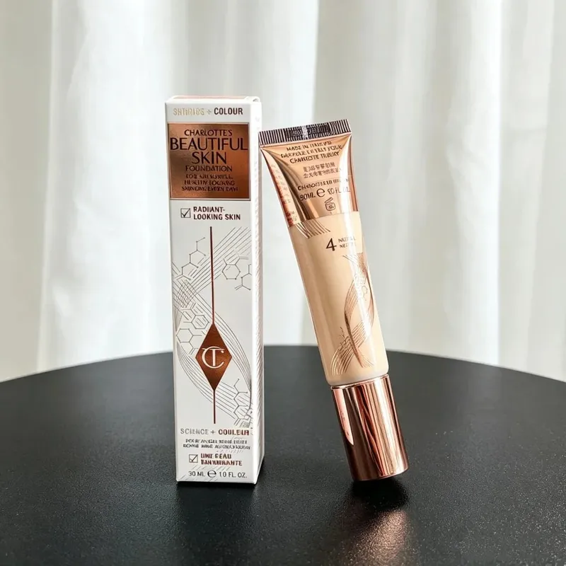 Charlotte Tilbury Hyaluronic Acid Foundation Hydrating Medium Coverage Natural Glow 16HR Wear Brightening Concealer Dark Circles
