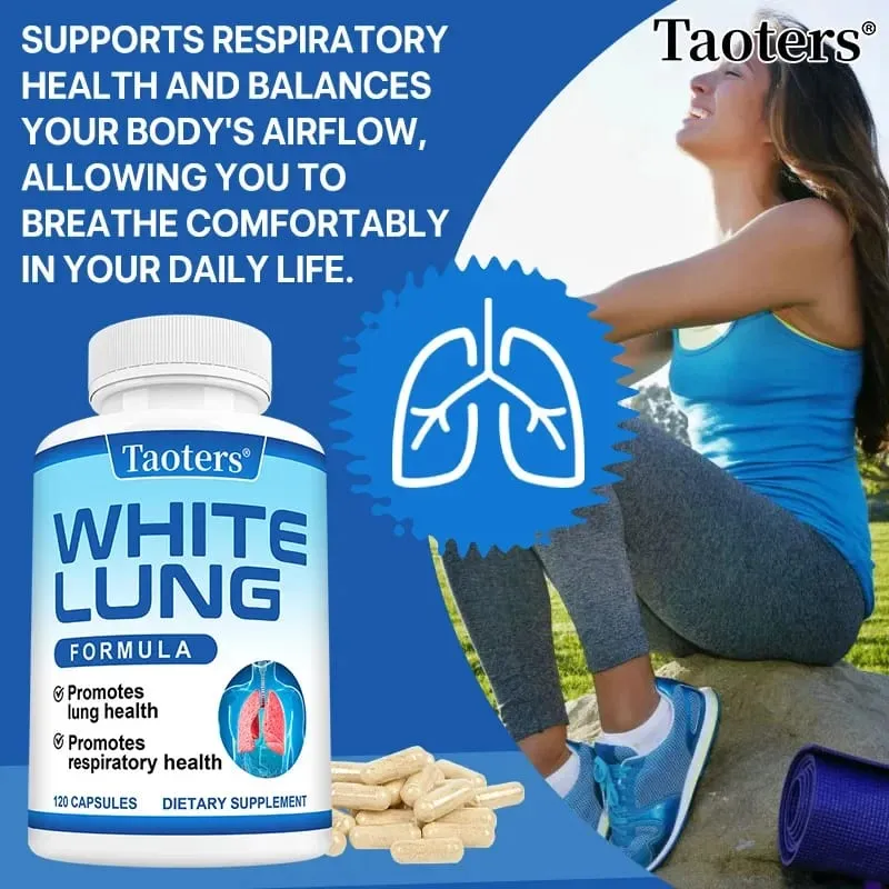 White Lung - with Quercetin Bromelain Vitamin D K Lung Cleansing and Detoxification Supports Lung and Respiratory Health — image 2