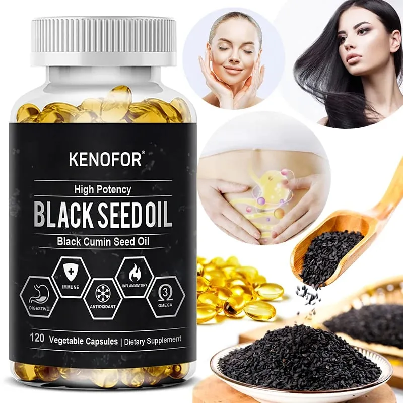 Black Seed Oil 500 Mg - Cold Pressed Nigella Sativa Capsules - Non-GMO Gluten Free for Overall Health Support — image 3