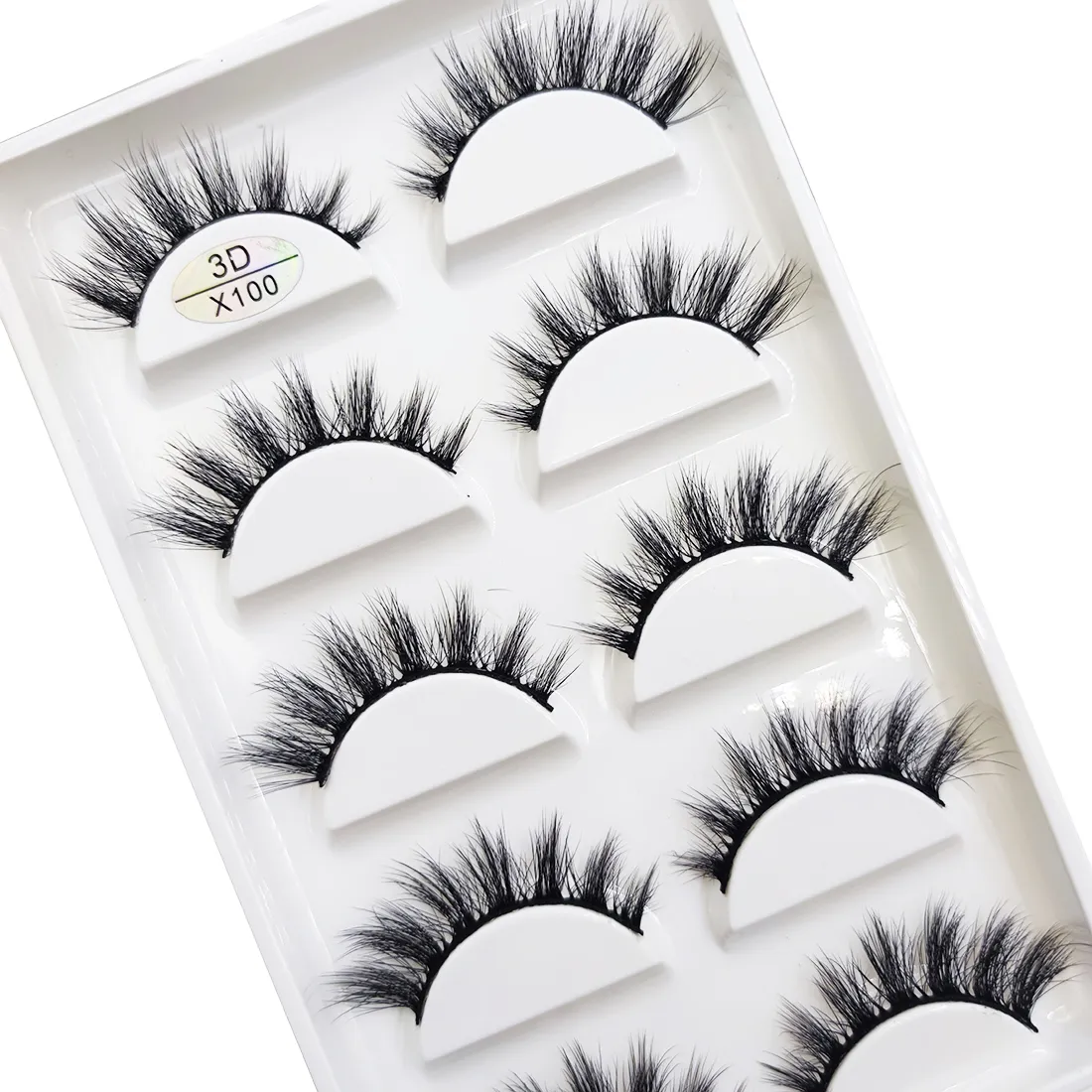 New 5 Pairs Natural 3D False Eyelashes Makeup Mink Eyelash Fake Eye Lashes Faux Cils Make Up Beauty Maquillaje Tools H13 Cat — image 6