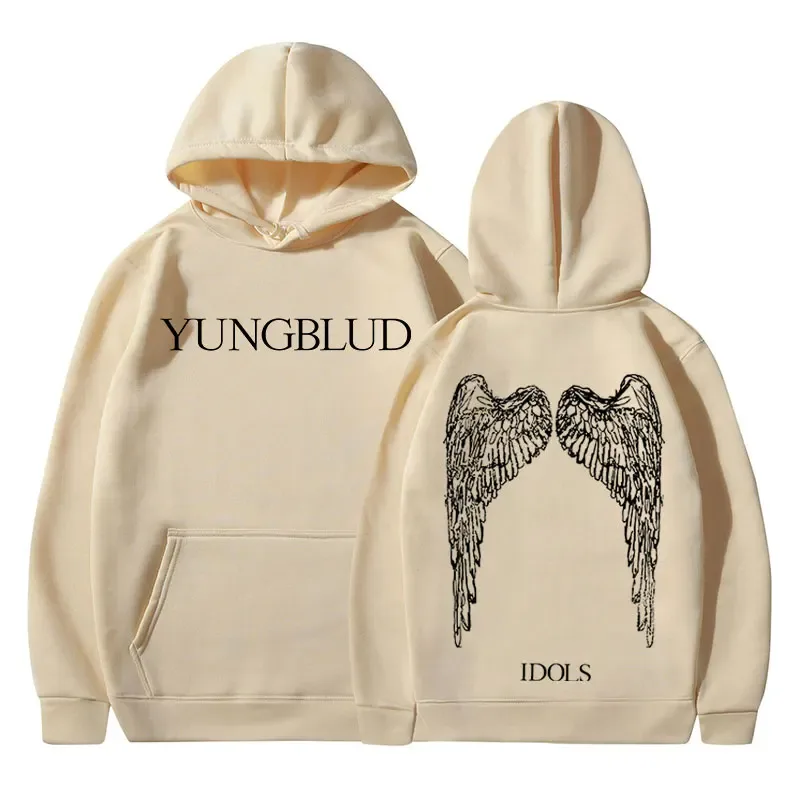 Yungblud IDOLS Wings Album Tour 2025 sweat à capuche pour homme femmes Vintage mode sweats à capuche Hip Hop surdimensionné pulls Streetwear