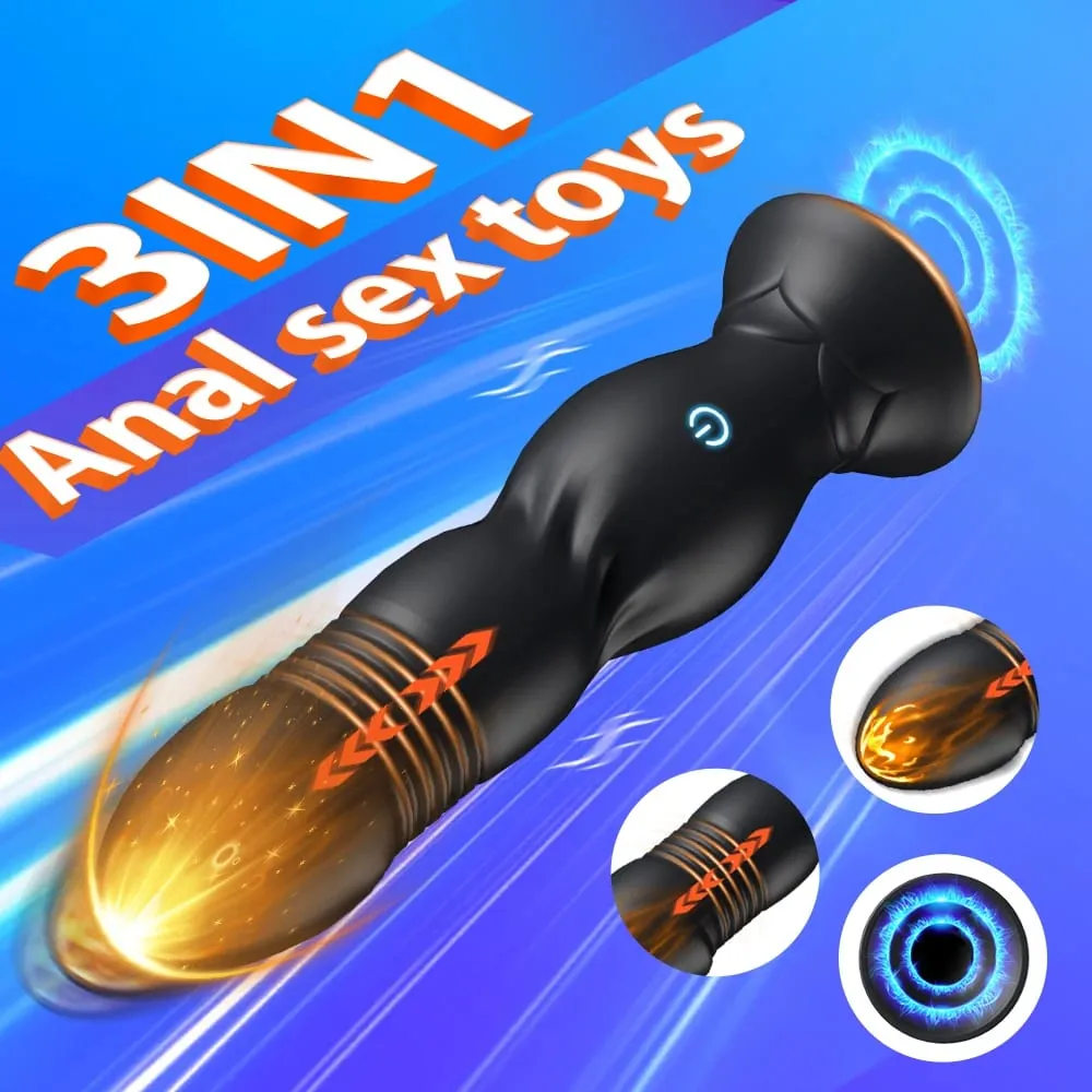 Luxurious Field Wireless Control Prostate Massager Telescopic Vibrator Anal Plug for Men Dildo Adults Sex Toys For Women Men Gay