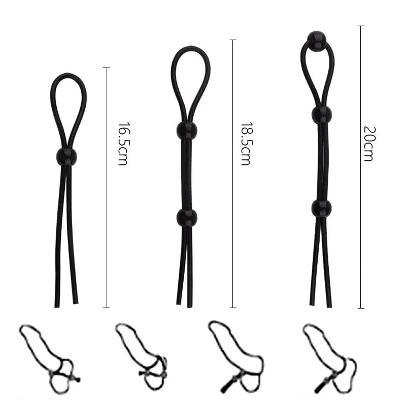 Adjustable Silicone Time Delay Erection Cock Rings Sexy Penis Rings Sex Products Men's Appliances And Adult Products
