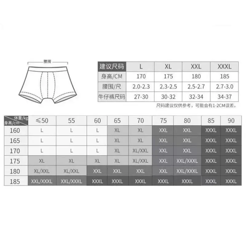 Männer Höschen Männliche Unterhose Mann Pack Shorts Boxer Unterwäsche Slip Homme Calzoncillos Bambus Loch Große Größe