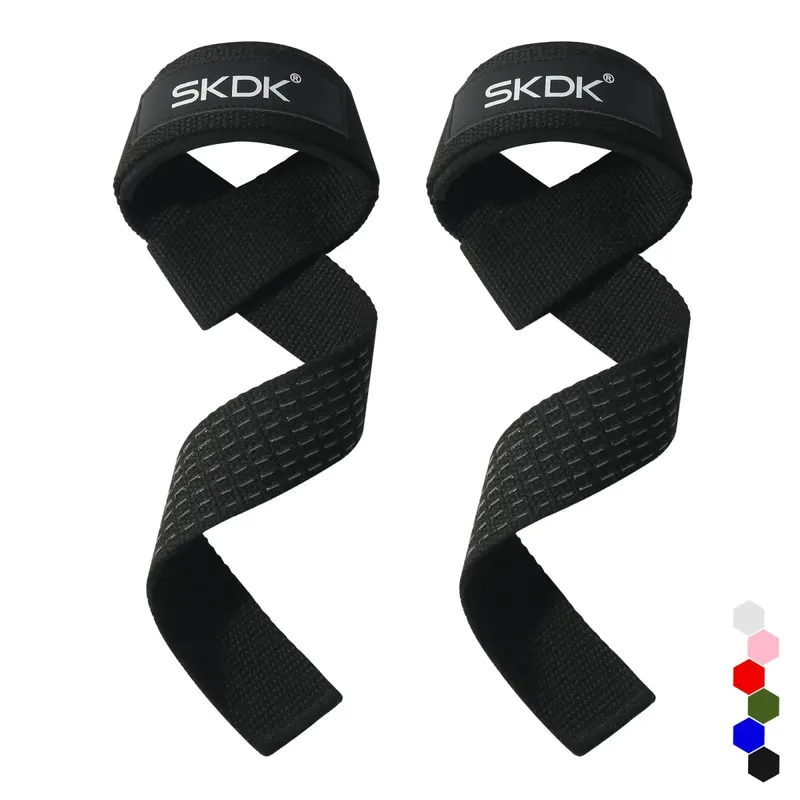 1 Pair Weightlifting Wrist Straps Strength Training Adjustable Non-slip Gym Fitness Lifting Strap Wrist Support Sports Grip Band — image 8