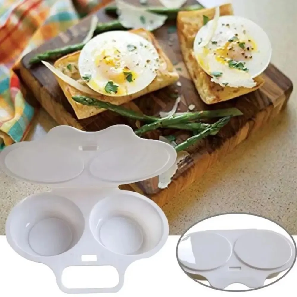 Food Grades Microwave Egg Cooker Kitchen Cooking Mold Easy To Clean Egg Steamer Portable Heat Resistant Steamed Egg Box — image 4