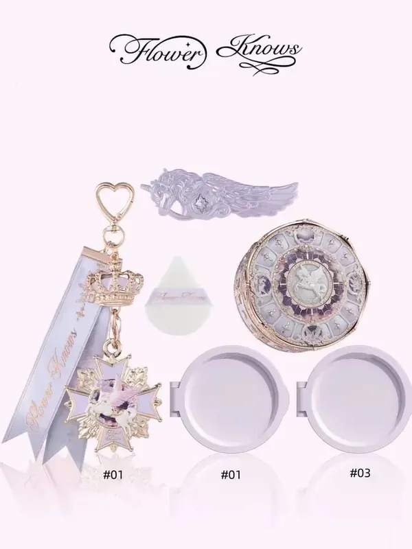 Flower Knows Knight Unicorn Starter Set Powder Veil