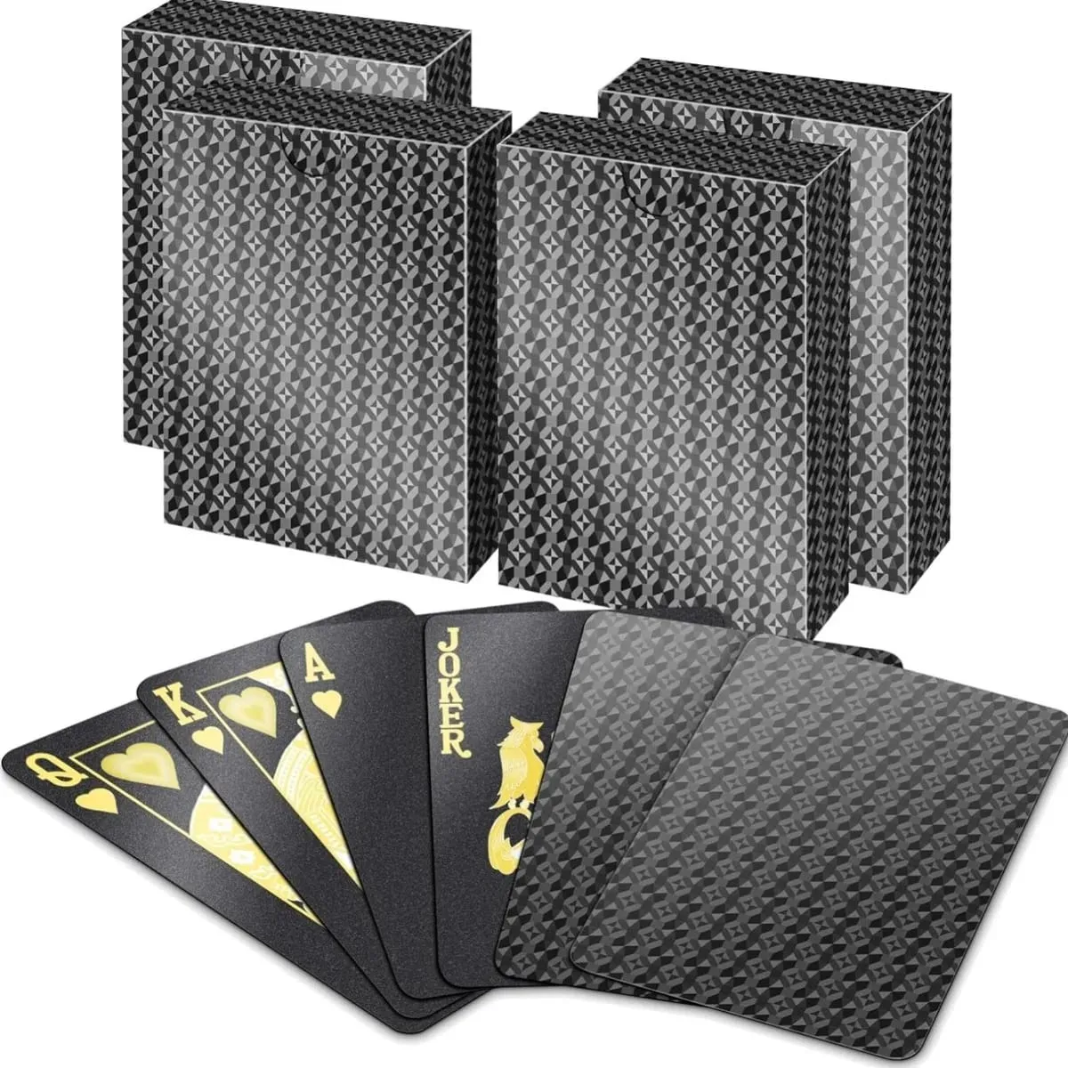 Waterproof Plastic Playing Cards - Creative Color Poker Deck Professional Magic Card Game for Party Board Game Collection — image 1