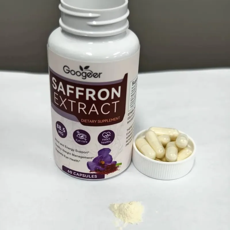 แคปซูลสารสกัดจากหญ้าฝรั่น – ได้มาตรฐานถึง 3% Crocin – สนับสนุนสุขภาพตาและอารมณ์ที่ดีต่อสุขภาพ – 60 แคปซูลผัก