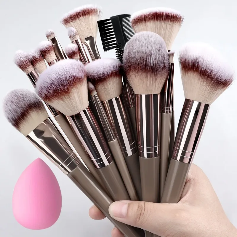20Pcs Makeup Brushes Set Professional Super soft detail Blush highlighter Foundation Concealer Eyeshadow Brush Women Beauty Tool