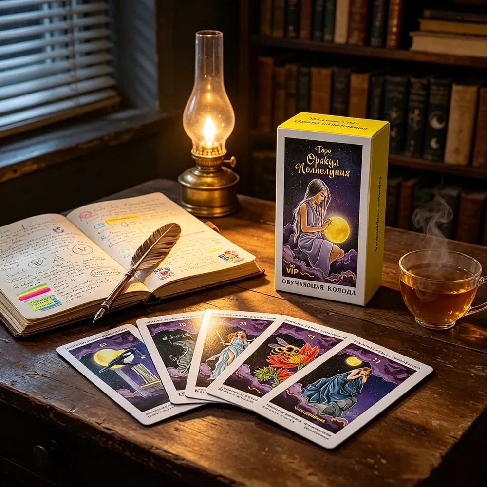 Opakyд Noдhoдyhuя Tarot Cards Russian Edition Divination Board Game with Guidebook Perfect for Meditation & Intuitive Read