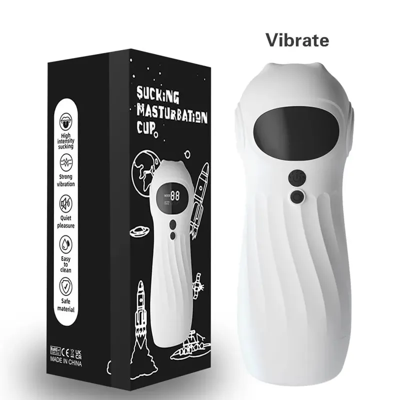APP Remote Automatic Sucking Male Masturbator Cup Real Vagina Vibration Blowjob Masturbation Heated Sex Machines Toys For Man — image 10