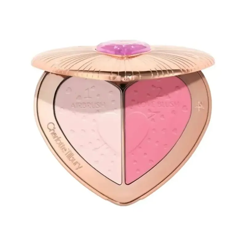 Charlotte Tilbury Eye Shadow Disk Love 2-Colors Powder Blusher Star Pink Powder Blusher Highlight 6-colors Super Nudes Easy Eye