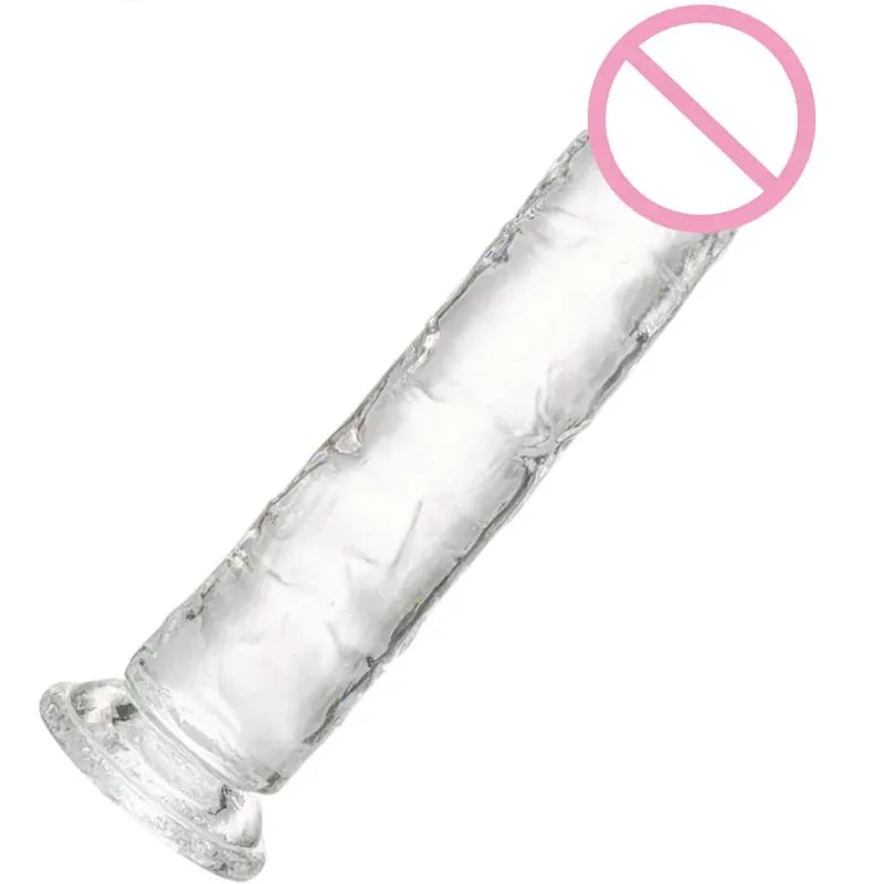 Transparent Soft Jelly Dildos Strong Suction Cup Female Anal Masturbator Clitoral Stimulator Big Dick Lesbian Women Sex Toys 18+