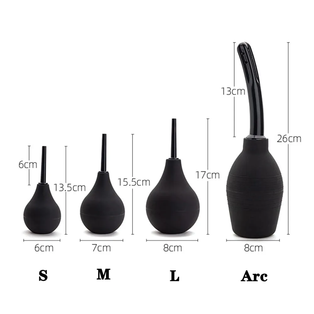 Enema Cleaning Container Vagina Anal Cleaner Douche Bulb Design Medical Rubber Health Hygiene Tool Sex Toys For Woman/Man
