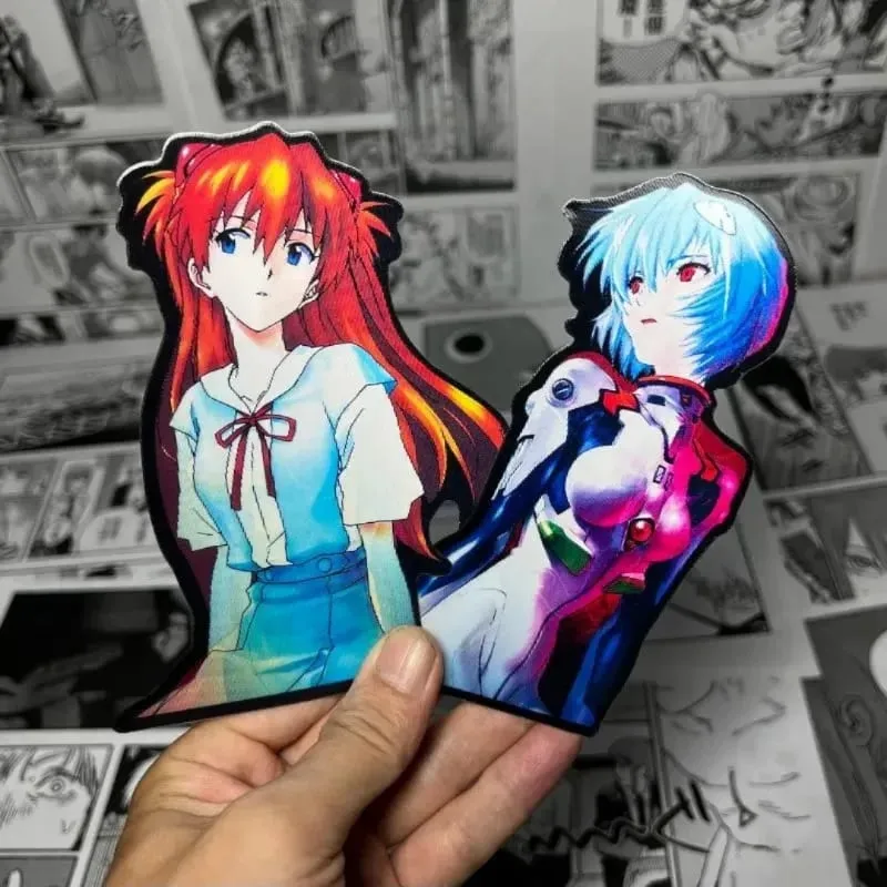 Neon Genesis Evangelion Ayanami Rei Asuka Personalized Creative Cartoon Car Desktop Decoration Waterproof Discoloration Sticker