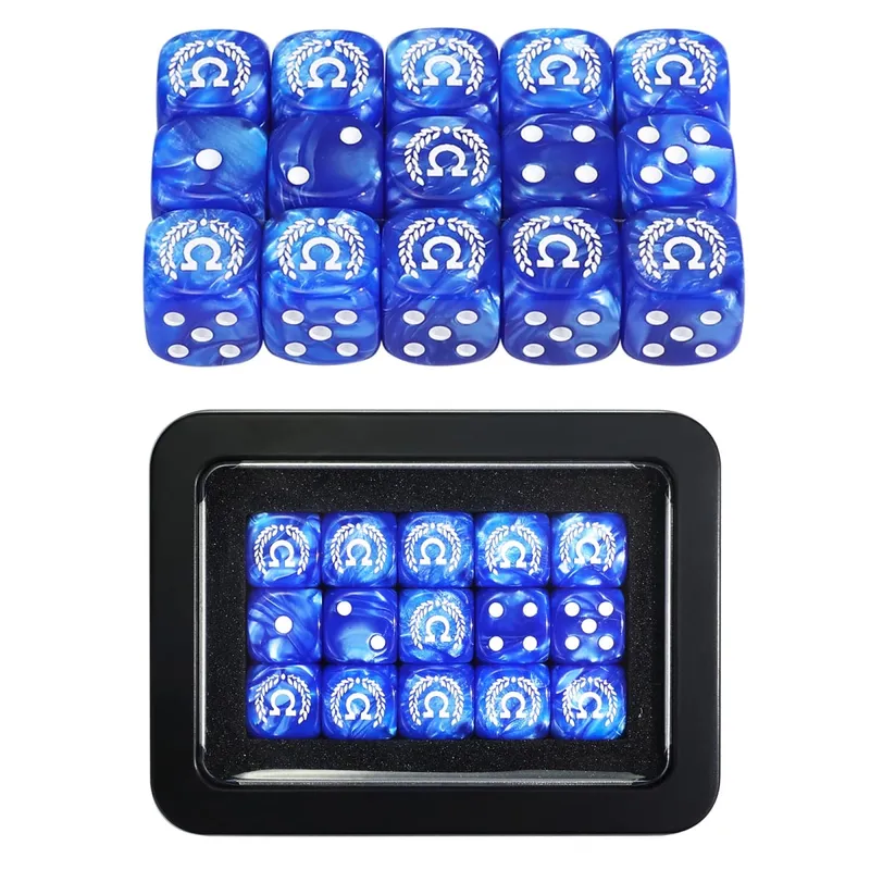 15PCS 16mm/0.63inch D6 Wargaming Dice Set for Tabletop Miniatures Game Damage Tracking Army Faction Themed Dice Tokens — image 2