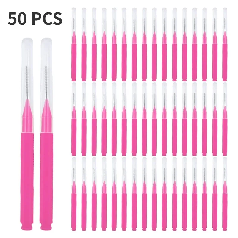 5/10/50PCS Mini Eyebrow Brush Brow Perm Brush Disposable Brow Lifting Brushes Bendable Micro Eyelash Brush Applicators Tools