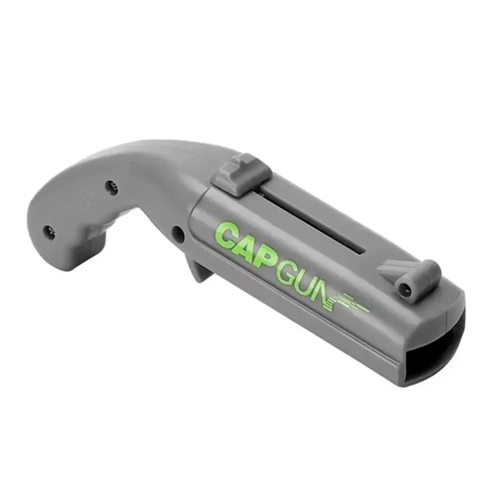 Portable Creative Cap Gun Flying Cap Launcher Beer Bottle Opener Novelty Fun Beverage Opener Tool Kitchen Party Gift Accessories