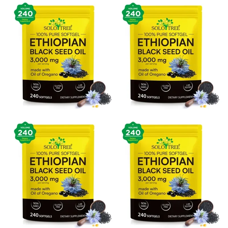 Ethiopian Black Seed Oil Oil softgels s olejem z oregana pro podporu imunity Digestive Comfort 240 softgels