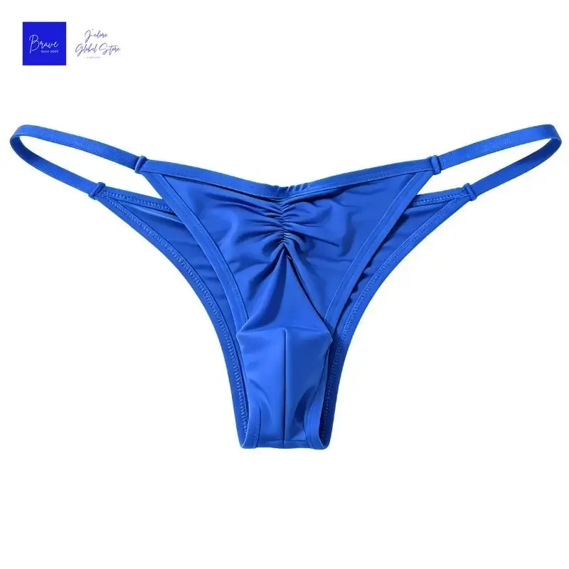 Slip perizoma in seta di ghiaccio da uomo taglia US Sexy perizoma a vita bassa traspirante senza cuciture T-Back intimo sportivo fitness taglie forti