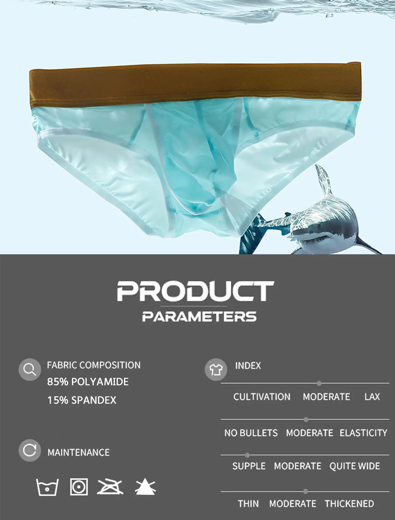 Sexy Men's Underwear Open Front Briefs Crotch Hole Male Gay Underpants Ice Silk U Convex Design Low Waist Panties