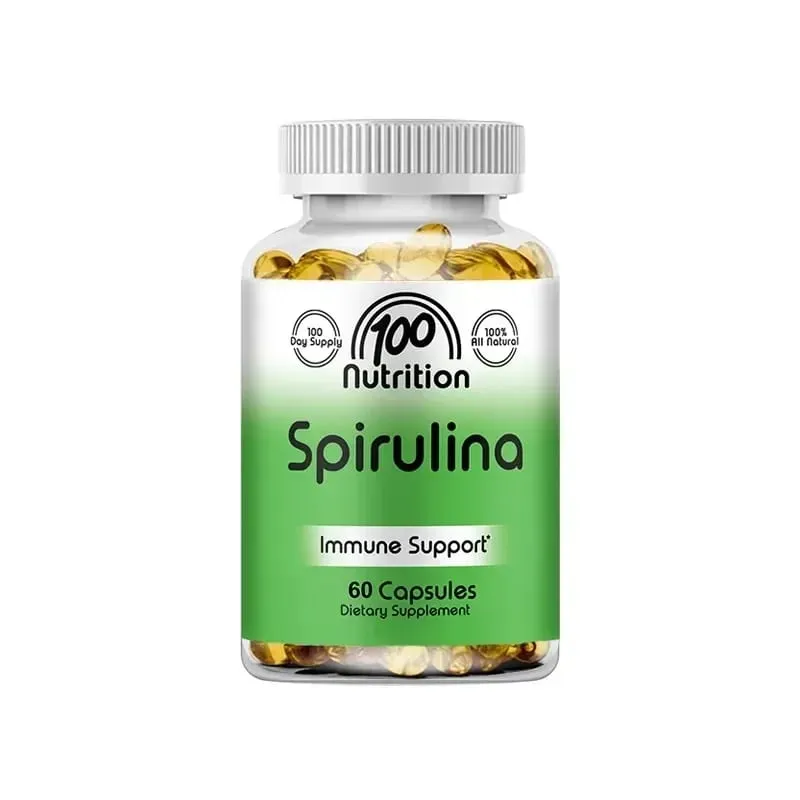 Organic Spirulina 2000 Mg Supplement - Helps Detoxification Immune System Cardiovascular Antioxidants B Vitamins