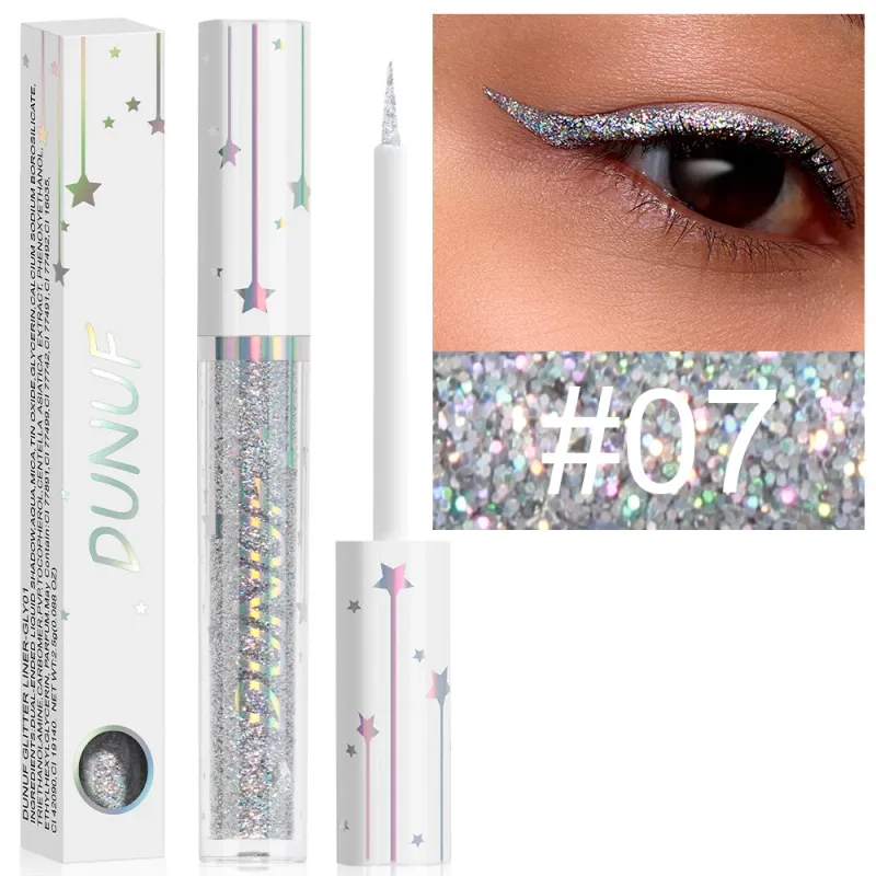 Diamond Blue Sequins Eyeliner Glitter Shiny Brighten Lying Silkworm Makeup Highlight Liquid Eye Liners Pigment Green Silver Gold