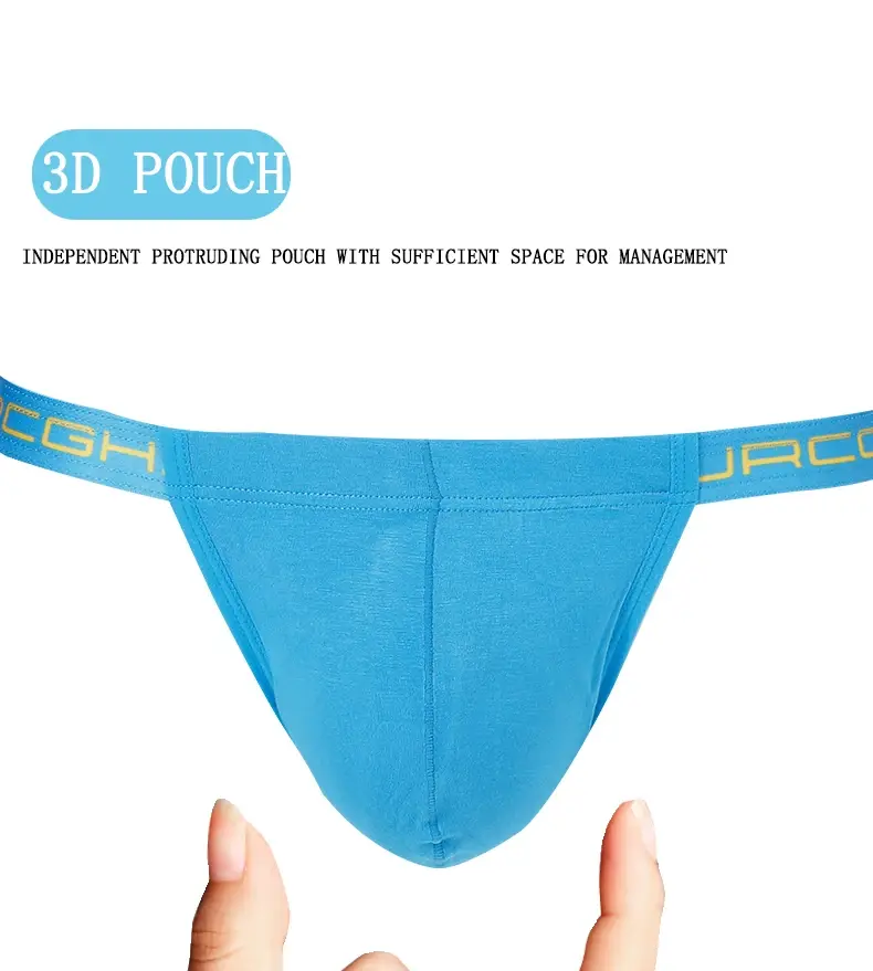 Mens Cotton Briefs Solid Color High Cut Hollow Low Waist Sexy Underwear Wholesale