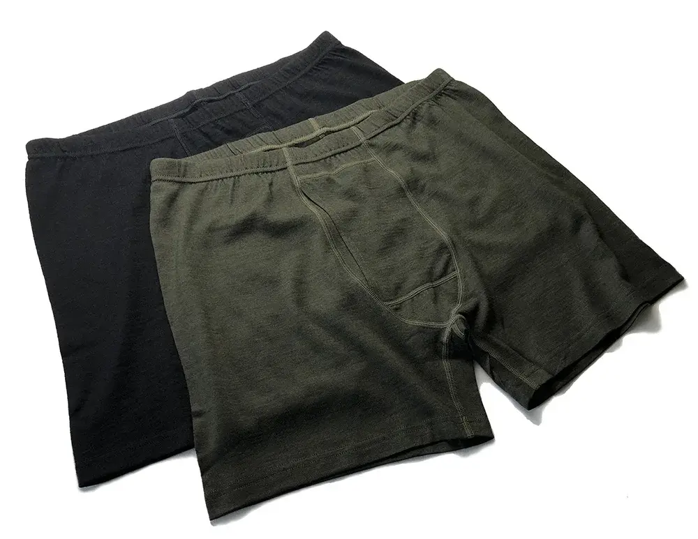 Boxer da uomo in lana merino lunga 100% lana merino intimo da uomo strato di base 240G mutande sportive da uomo fitness traspirante