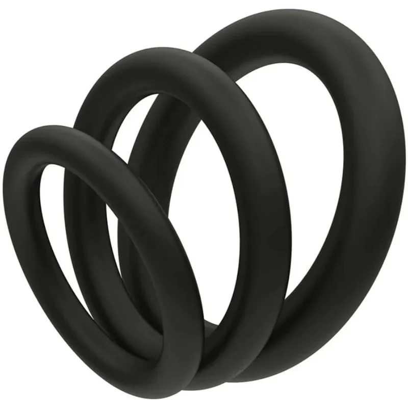 Cock Ring Durable Silicone Penis Rings Men Ejaculation Delay Rubber Sex Toys Rings for Male 3pcs/Set