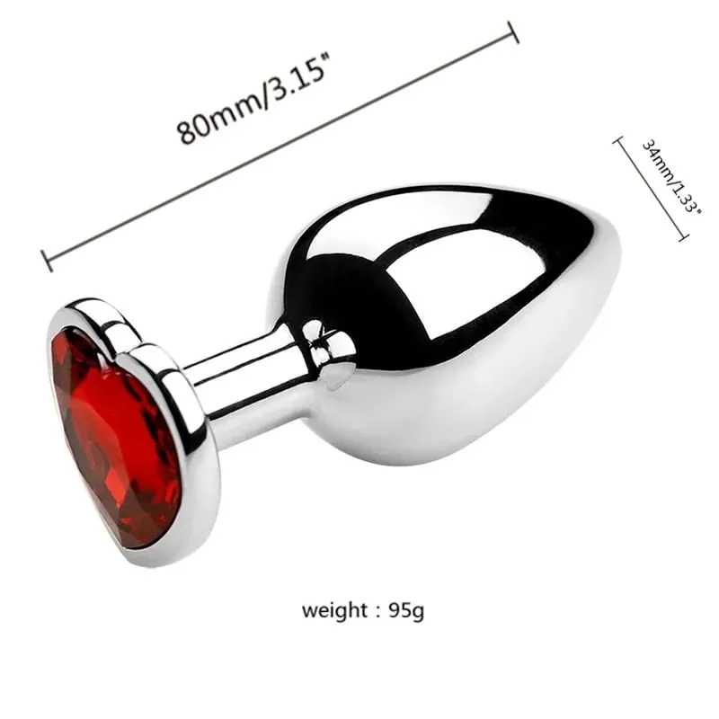 S/M/L Anal Plug Metal Sex Toys For Women Men Adult Crystal Erotic Bullet Butt Plug Stimulator Prostate Massager Adult Products