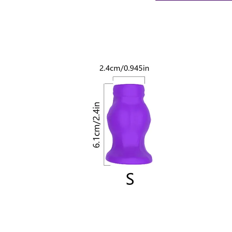 Morbido Silicone Hollow Anal Plug Tunnel Butt Plug Usura quotidiana Base svasata Clistere Dilatatore Anal Trainer Giocattolo del sesso per uomini Donne S/M/L